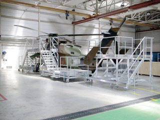 Dock de maintenance pour hélicoptère Tigre