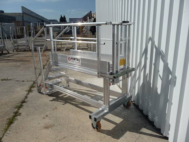 NAC access stepladder for mounting structure Super Puma helicopter