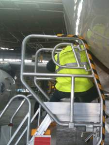 Technical-stepladder-for-A320-electrical-cargo-bay-access